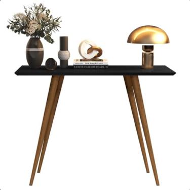 Imagem de Buffet Aparador Sala Cantinho Café Pé Palito Madeira Retro Preto