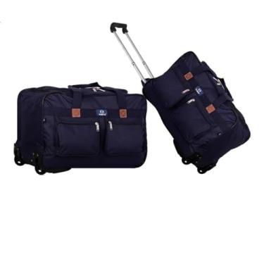 Imagem de Yins, Sacola Bolsa Mala De Viagem De Bordo Grande Com Rodinhas COR:AZUL;TAMANHO:GRANDE