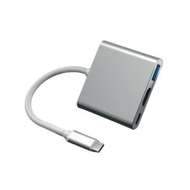 Imagem de Adaptador USB C para Hdmi 4k - com Usb 3.0 e Power delivery - para Transmissão de Vídeos, Dados e Recarga de aparelhos
