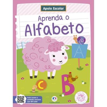 Imagem de Apoio Escolar - Aprenda O Alfabeto - Ovelha Rosa Na Escola