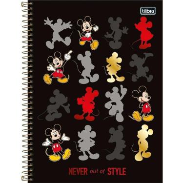 Imagem de Caderno Mickey Capa Dura 10 Matérias 160 Folhas Style