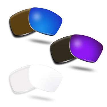 Imagem de SOLODAD Lentes de reposição para óculos de sol Oakley Jupiter Squared OO9135 Polarizadas - 3 pares