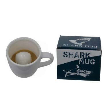 Imagem de Fairly Odd Novelties Caneca de café FON-10037 Shark Attack tamanho único, off-white