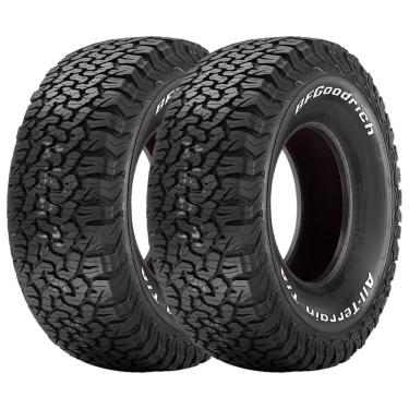 Imagem de Jogo 2 Pneus BFGoodrich Aro 17 All Terrain T/A KO2 LT 265/70R17 112/109S 8 Lonas - Letras Brancas