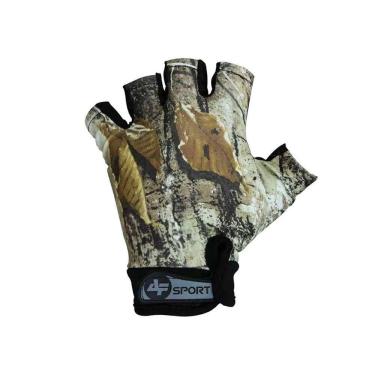 Imagem de Luva Pesca Tiro Esportivo Albatroz YL015 New Camu Meio Dedo Nylon Antiderrapante