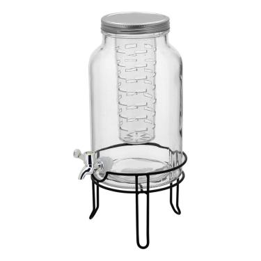 Imagem de REFRESQUEIRA COM SUPORTE HOME&CO VIDRO 5,5L 44x19x19cm SUQUEIRA