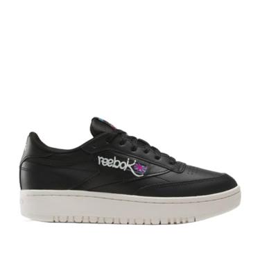 Imagem de Reebok Tênis feminino Club C Double, Core Black/Giz/Laser Pink, 41