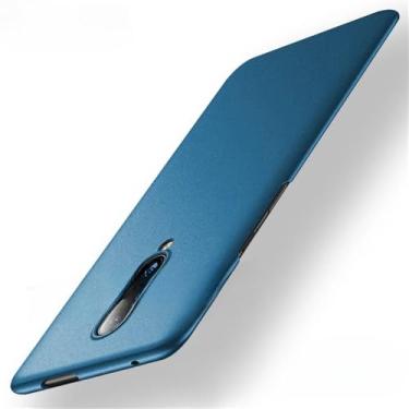 Imagem de Para oneplus7 pro caso fino fosco duro capa para oneplus 7t 8 t 8t 7t 8t 8 casos de telefone, fosco azul marinho, para oneplus 7 pro