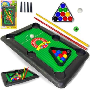 Imagem de Europio - Brinquedo Mini Mesa de Sinuca Bilhar Jogo Infantil Portátil