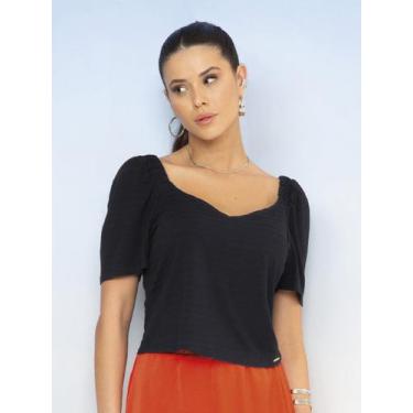 Imagem de Blusa Feminina Adulto Com Decote Em V Cativa