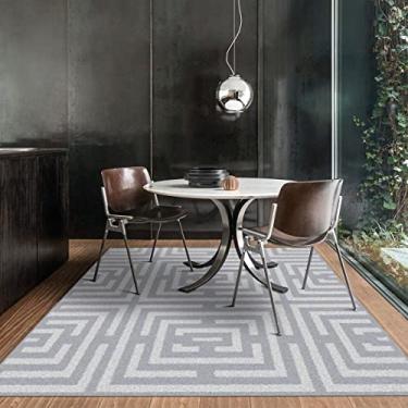 Imagem de Tapete para Sala Realce Eden 51 Cinza 2,00x2,50m - J Serrano