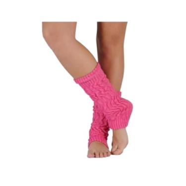 Imagem de 1 Par Meia Polaina Colorida Feminina Fitness Ginástica Treino Aeróbica