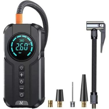 Imagem de Compressor de Ar Portátil Sem Fio Inflador de Pneu Bateria Recarregáve