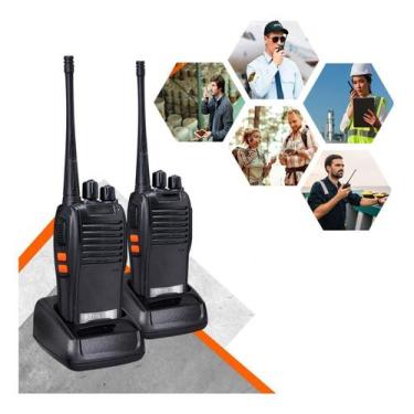 Imagem de Kit 2 Radio Comunicador Baofeng 777s Vhf/uhf 16 Canais Profissional Co