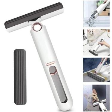 Imagem de Esfregão Compacto Mini Mop Giratório Inox Limpeza Oficial Original - B