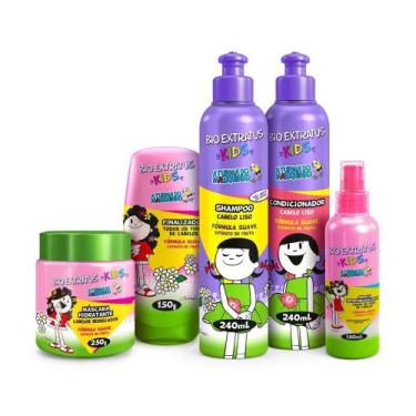 Imagem de Kit de tratamento linha infantil Kids Cabelo liso Bio Extratus - BIOEX