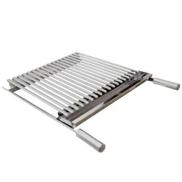 Imagem de Grelha Inox 40X45 Cm tipo Argentina Parrilha - JME METAL