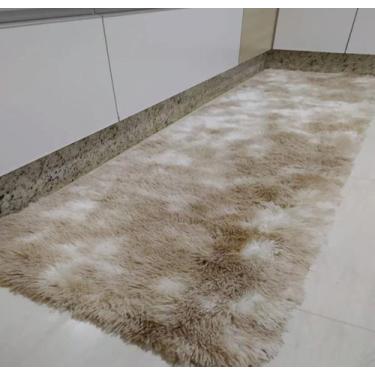 Imagem de Tapete Passadeira Peluda Felpuda Macia Para Sala Corredor Beira de Cam