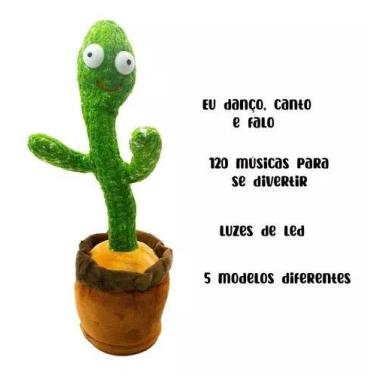 Imagem de Cacto Dançante E Falante Toca Música Repete A Fala Brinquedo - Toy Kin