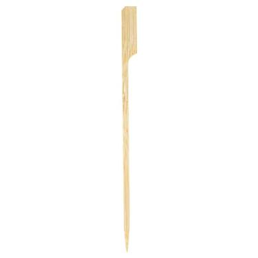 Imagem de Restaurantware Espetos de bambu de 14 cm, 1000 palhetas de comida de bambu descartáveis resistentes - palitos de aperitivos de bambu com cabeça de remo resistente, sustentáveis para servir aperitivos