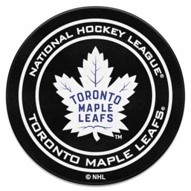 Imagem de FANMATS - 10283 NHL Toronto Maple Leafs Tapete de disco de hóquei com 68,5 cm de diâmetro