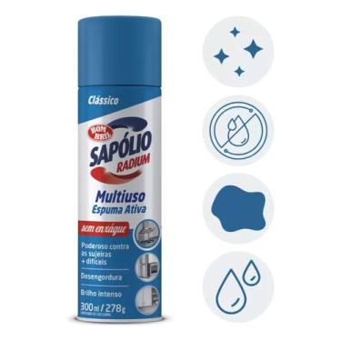 Imagem de Espuma Power Multiuso Sapólio Radium 300ml Bombril - Bom Bril