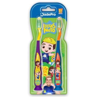 Imagem de Escova de Dente para Crianças Lucas Neto e Gi - KIT com 2 Uni JADEPRO 