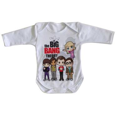 Imagem de body nenê criança roupa bebê manga longa The Big Bang Theory  - Empóri