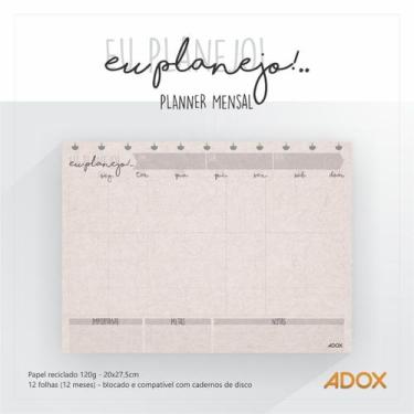 Imagem de Planner Semanal ou Mensal Grande  - Caderno de Disco Inteligente - Mar
