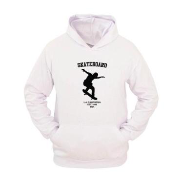 Imagem de Moletom Masculino Canguru Flanelado Skate California Inverno - Ragor, 