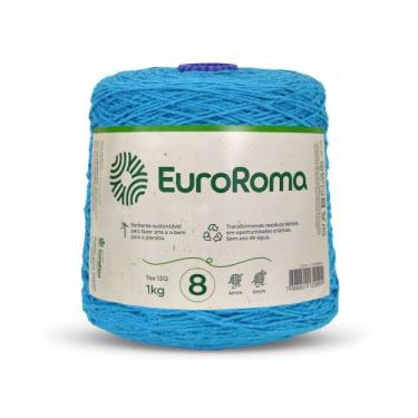 Imagem de Barbante Colorido Euroroma 1 Kilo Fio Nº8 de 1312 TEX e 762 Metros Cro