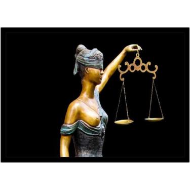 Imagem de Quadro Decorativo Direito Advogados Deusa Têmis Advocacia Justiça Sala
