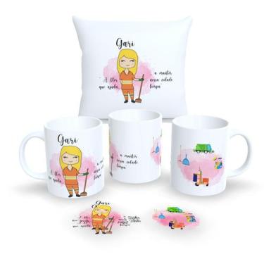 Imagem de Kit Com Almofada 30x30cm e Caneca de Porcelana Profissões Fofas - Esta