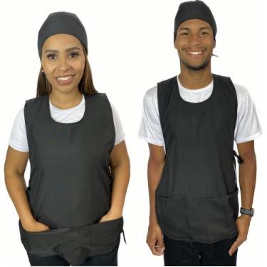 Imagem de Avental Colete Uniforme Ideal Para Cozinha Atendente Lanchonete Garçon