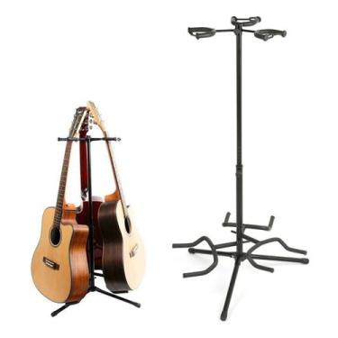 Imagem de Suporte Triplo Para 3 Violão Guitarra Contra Baixo Viola - ORQUEZZ