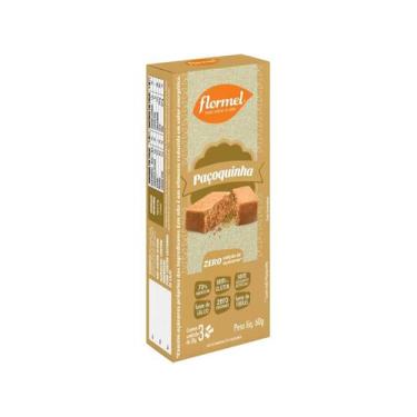 Imagem de Paçoca Tablete Tradicional Flormel Zero Açúcar 60g