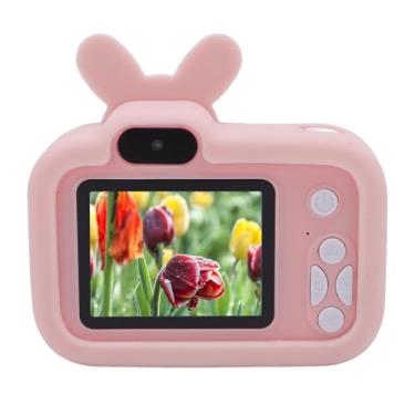 Imagem de Câmera Digital, Câmera de Vídeo Vlog Com Tela Anti-luz Azul de 2,0 Polegadas 1080P, Câmera Pequena Compacta para Tirar Fotos e Jogos Musicais (PINK)