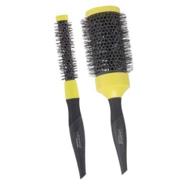 Imagem de 2 Escova Profissional Lime Green Cerâmica 25/53mm Vertix