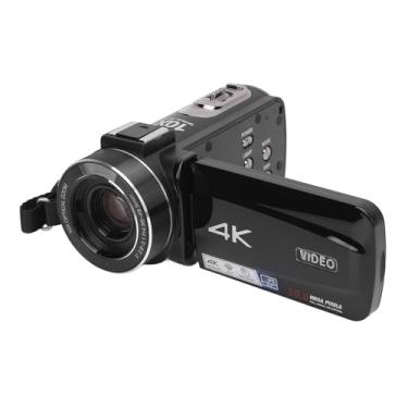 Imagem de Filmadora Com Câmera de Vídeo 4K, Zoom Digital de 30MP 10X, Gravador de Câmera Digital, Foco Automático, Luz de Preenchimento LED, Tela de Toque HD de 2 Polegadas, Suporte para