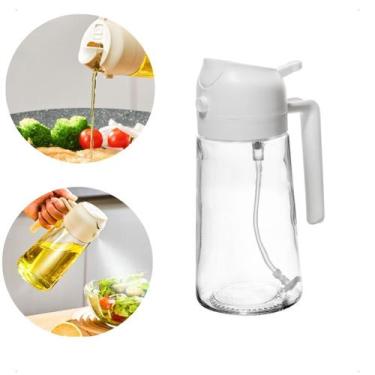Imagem de Spray Pulverizador Borrifador Azeite Vinagre 2em1 vidro 450ml - LYOR