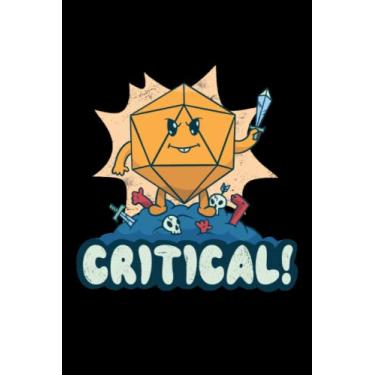 Imagem de Tirada De Dados Crítica D20 - Cuaderno para Frikis: Notebook DIN A5 (6x9) para entusiastas de rol y fanáticos de RPG de lápiz y papel con 120 páginas ... y días de semana para la función del diario