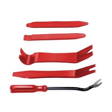 Imagem de LKAHG Kit de ferramentas de remoção de acabamento de carro de 5 peças, sem arranhões, conjunto de remoção de prendedor de clipe de painel de porta, ferramenta de alicate de rebite de painel de porta