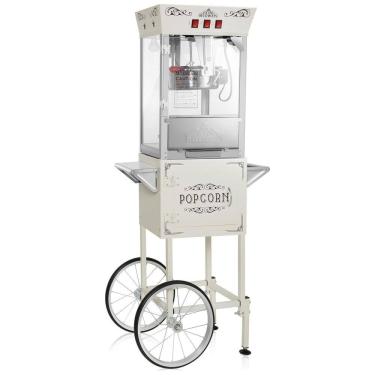 Imagem de Pipoqueira Elétrica Vintage com Capacidade para 4L, Acessórios e 50 Sacos , 850W, OLDE MIDWAY, Creme