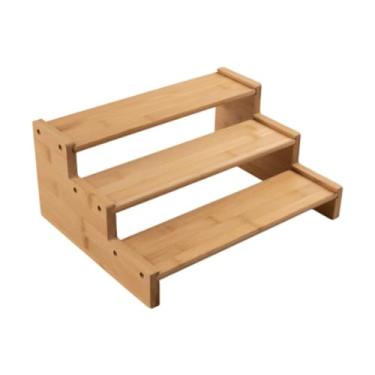 Imagem de DimyFew Tempero jar organizador condimento titular 3 compartimento economia de espaço multifuncional cozinha balcão prateleira para mesa despensa, Estilo 2