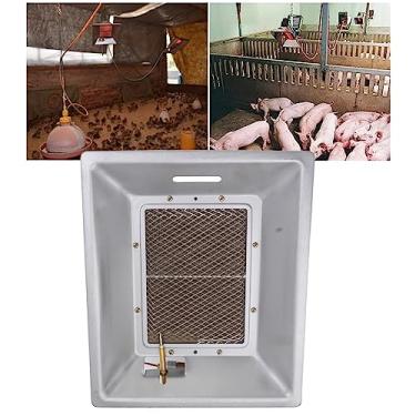 Imagem de Placa de Aquecimento de Chocadeira de Pintos Equipamento de Incubação de Aquecimento Catalítico de Cerâmica Infravermelha Manual para Galinheiro de Aves Casa de Leitões de Pato