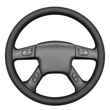 Imagem de MEWANT Capa de volante de carro costurada à mão para Chevrolet Silverado 2003-2007 protetor de volante, acessórios de volante