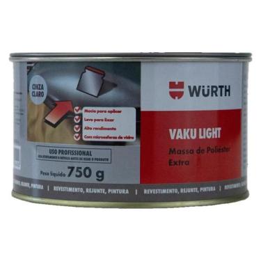 Imagem de Vaku Light Massa de Poliéster Extra 750g  Wurth  0892660751  Unitário