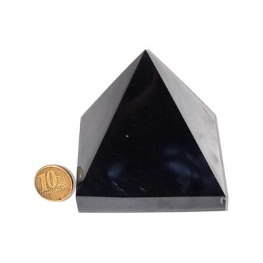 Imagem de Pirâmide Obsidiana Negra 70 a 80mm entre 350 a 400g Classe A - Cristai