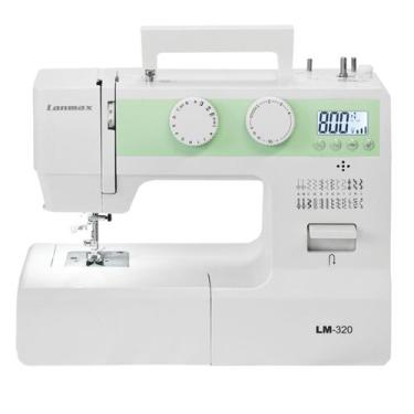 Imagem de Máquina De Costura Lanmax Lm320 Branca Eletrônica 24 Pontos, Bivolt