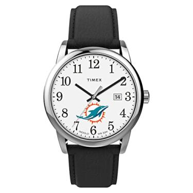 Imagem de Relógio masculino Timex NFL Easy Reader 38 mm, Miami Dolphins, Moderno